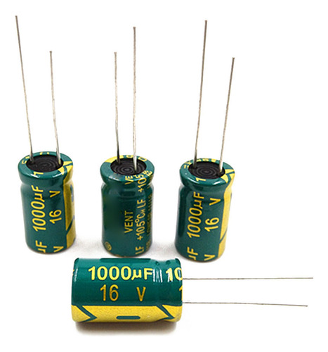 50 Condensadores Electrolíticos De Aluminio 16v 1000uf 20% T