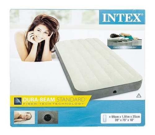 Imagen 2 de 6 de Oferta Del Dia Colchón Inflable twin Intex Gris Technologies