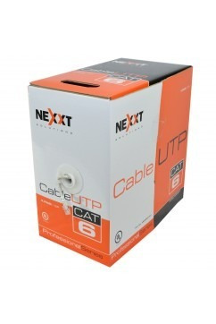 Imagen 1 de 1 de Cable Utp Cat6 En Bobina Nexxt Ab356nxt01 Gris