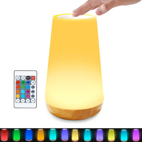 Luz Nocturna, Lámpara Táctil Atenuable Para Dormitorio, Lámp