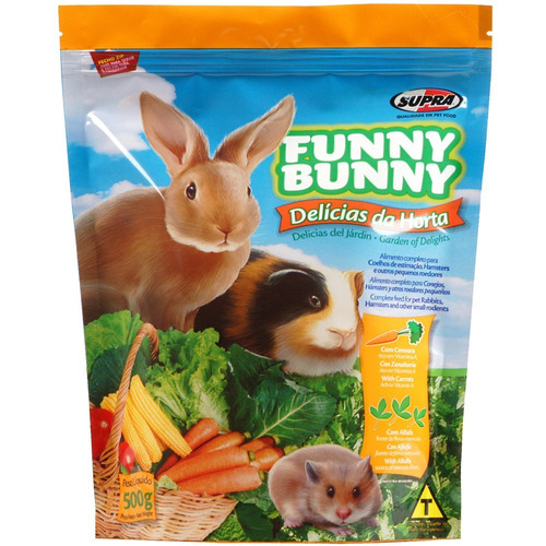 Ração Funny Bunny Delícias Da Horta 1,8kg Fardo C/ 5 Pacotes