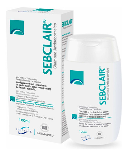  Shampoo Antiseborreico Control Casp Antinflam Sebclair 100ml