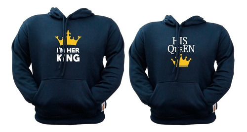 Hoodie Sweater Suéter King/queen Para Parejas