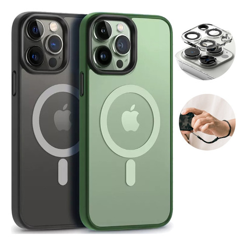 Case Funda Mate iPhone 14, Pro, Max Magsafe 3-pack Set