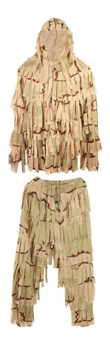 Traje De Caza Ghillie 3d Camuflaje Francotirador Birdwatch