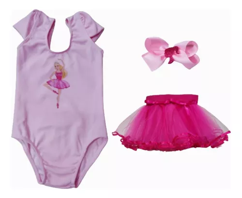 FANTASIA ROUPA ANIVERSARIO BARBIE LUXO SAIA TUTU ROSA INFANT