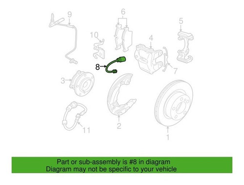Sensor Balatas Delantero Bmw 118 04-07, 120 07-11 Premium