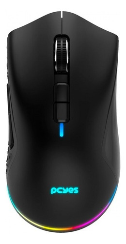 Mouse Gamer Pcyes Anok Wireless 16000 Dpi Preto - Pmgakrgb