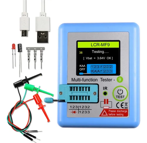 comprar Probador De Transistores Multímetro Con Pantalla Lcd Tft Lcr