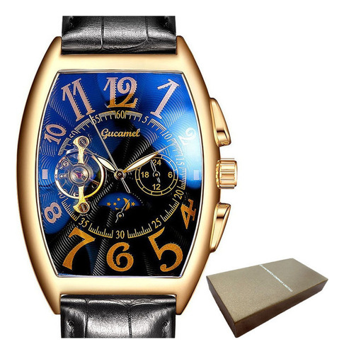 Reloj Mecánico De Cuero Luminoso De Moda G065