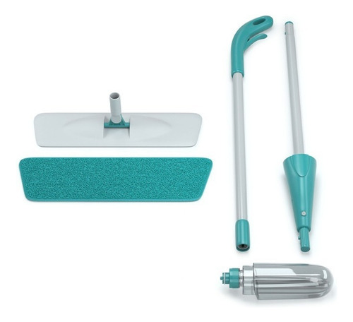 Mop Spray Fit Microfibra Verde Reservatório 365ml Flash Limp