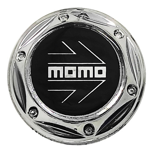 Tapa Rin Momo Cromo Negro Universal 50mm Juego X 4