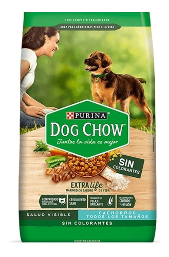 Alimento Dog Chow Salud Visible Sin Colorantes para perro cachorro todos los tamaños sabor mix en bolsa de 15 kg