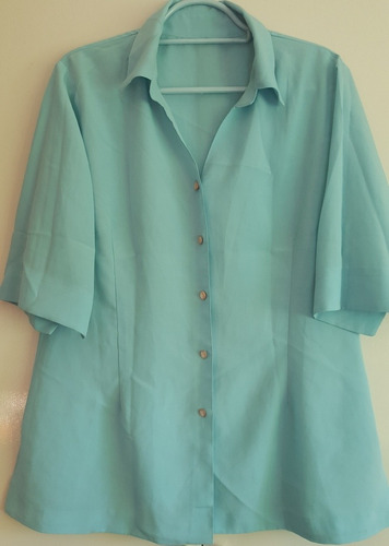 Blusa P Dama.t.l.color Celeste Cielo.