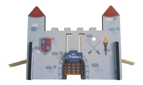 Imagen 2 de 10 de Castillo Medieval Montessori Tracks Compatible Trancity Hape