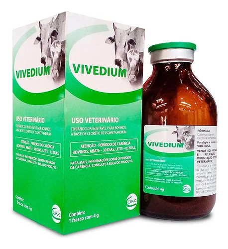 Vivedium 4g + Diluente 200ml Tripanocida Ceva