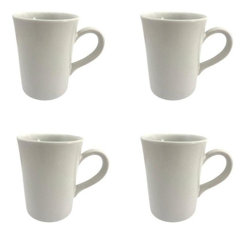 Tarro Taza Tipo Cerámica Para Café 290ml Santa Anita 4 Pieza