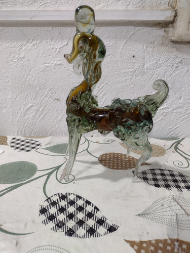 Perro Antiguo De Cristal Murano O Vidrio