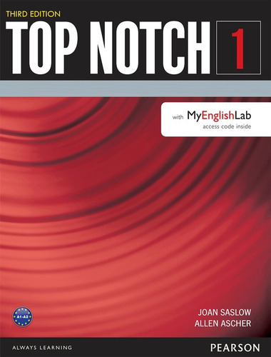 Top Notch 1 Student Book with Myenglishlab Third Edition, de Saslow, Joan. Série Top Notch Editora Pearson Education do Brasil S.A., capa mole em inglês, 2015