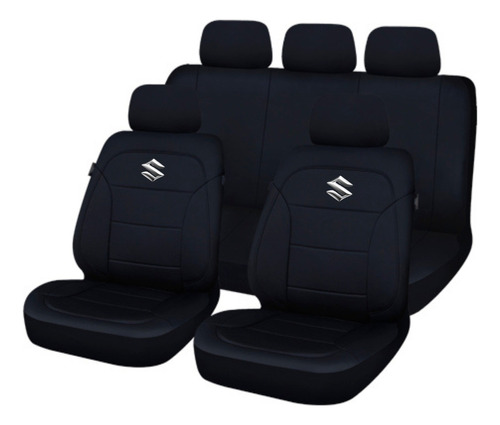 Funda Cubreasiento Ecocuero Logo Suzuki Calidad Resistencia