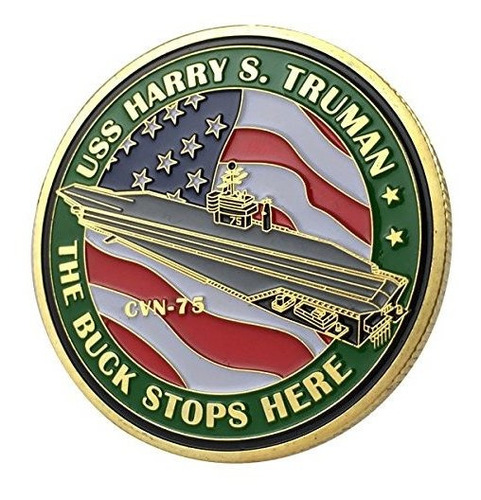Navy Uss Harry S. Truman / Cvn-75 Gp Challenge Coin Addka