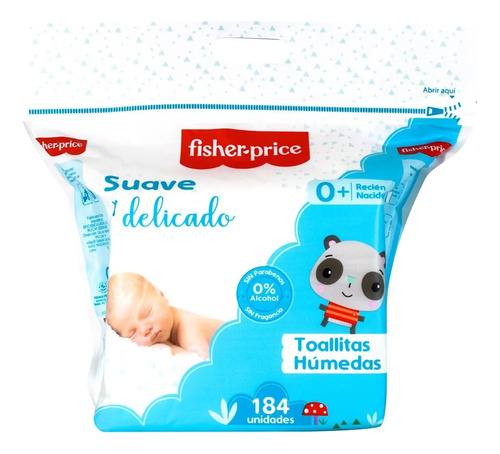 Toallitas Húmedas Fisher Price (184 Unidades)