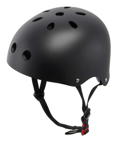 Casco Profesional Negro - Proteccion Skate Bicicleta Rollers