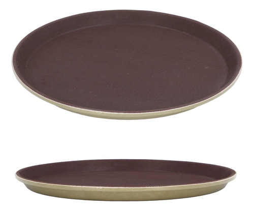 Bandeja Redonda Para Servir Templada De 40 Cm (redonda) De G