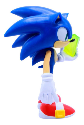 Boneco Sonic Articulado The Hedgehog Esmeralda Anel Filme 3