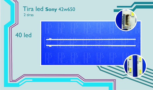 Kit Tiras Led Compatibles Con: Kdl-42w650 (2pzs)