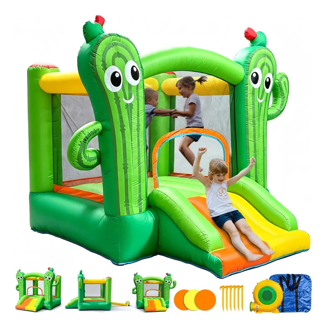 brincolin inflables infantil brincolines medidas de 2.5 metros trampolines para ninos castillo Saltarín casa inflable cactus trampolin tombling jumping niños tumbling para fiestas 
