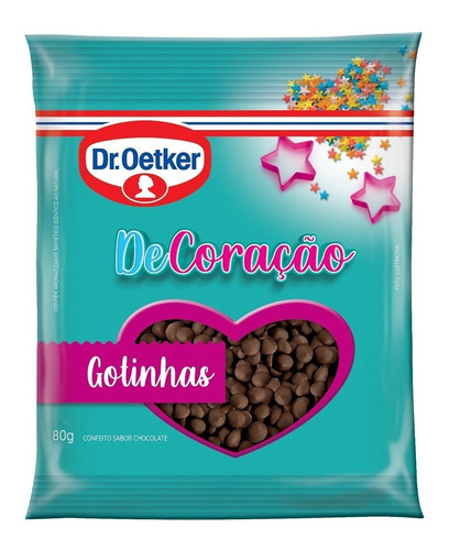 Confeito De Gotinhas De Chocolate Decor Festa Dr Oetker 80g