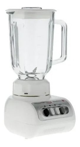 Licuadora Sindelen L-1610bl 1500 Ml Blanca Con Vaso De Vidrio