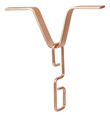 6 Elegante Colgador De Gancho En Forma De V Para Color Cobre