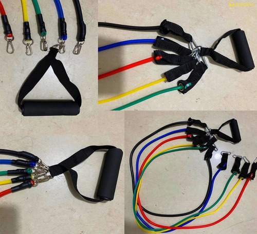 Imagen 5 de 6 de Set Ligas De Resistencia Para Ejercicio Bandas Crossfit 11pz