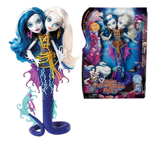 Monster High Peri Pearl 2 Cabezas Hijas Hidra (falta Diario)