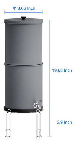 Sistema De Cubeta De Gravedad De Agua Purificadora Exterior