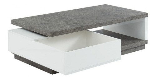 Imagen 4 de 10 de Mesa De Centro Lacada Marmolizado Ref Flavian