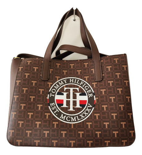 Bolsa Tote Tommy Hilfiger 69j6972 Cafe