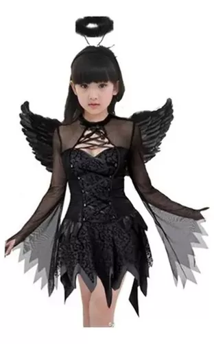 mudo formal adiós Disfraz Angel Negro | MercadoLibre 📦