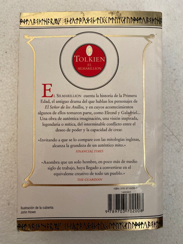 Libro El Silmarillion J.r.r Tolkien Christopher Tolkien 2004 (Usado)