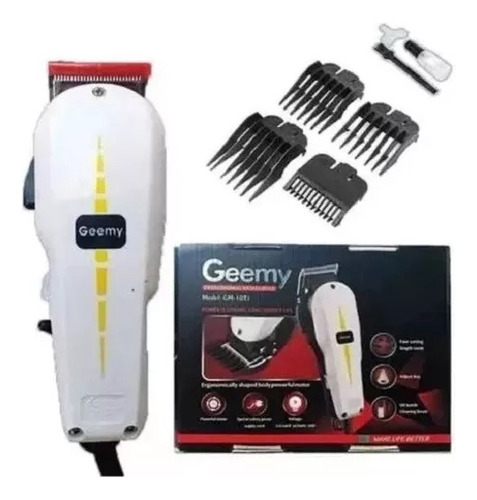 Maquina Peluquera Geemy Gm-1017 Corte Cabello Y Accesorios 