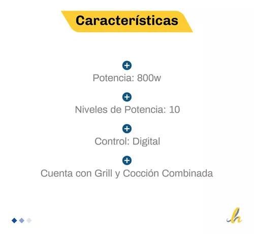 Microondas Daewoo 23 Litros Bifunción D223dg - DAEWOO COCINAS MICROONDAS -  Megatone