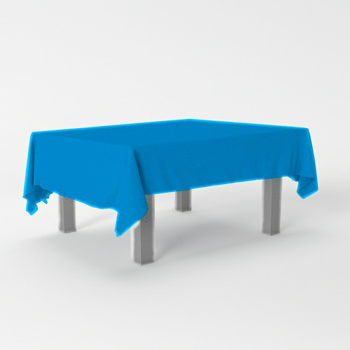 Toalha De Mesa Grande 2x1,40m Tnt Azul Escuro Decoração Fest Cor Azul-escuro