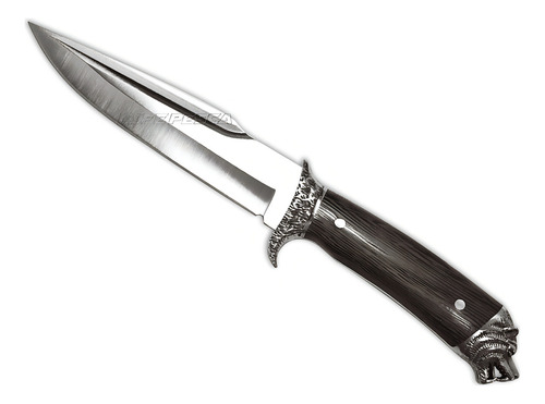 Faca Esportiva Taue H6 Full Tang Cabeça De Lobo (32,8cm)
