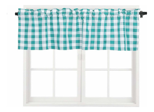 Alo Plaid Ventana Cocina Cenefa Gingham Patrón Granja ...