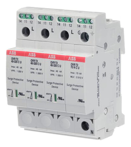 Interruptor Supresor De Voltaje Abb Ovr T2 3n 40-320 P Ts U