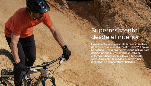 Imagen 7 de 8 de Smartwatch Reloj Inteligente Amazfit T-rex 2 Gps Oxímetro, Pantalla Tactil 1,39 Amoled, Resolución 454 X 454, Autonomía 24 Dias, 158+ Modos De Entrenamiento, Resistencia Al Agua 100 Metros