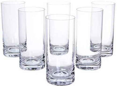Imagen 4 de 5 de Vasos Cristal Bohemia Trago Largo 450ml Set X 12