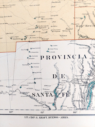 Mapa 1886 Formosa Y Chaco Ferrocarriles Telegrafos Caminos (Usado)